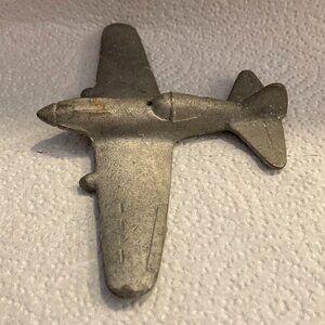 Toy Metal Airplane Vintage 1940s Collectible